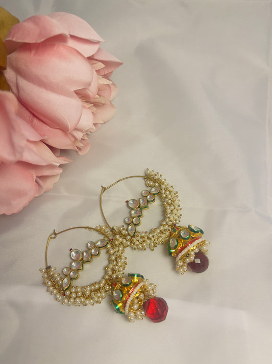 Kundan Meena Hoops